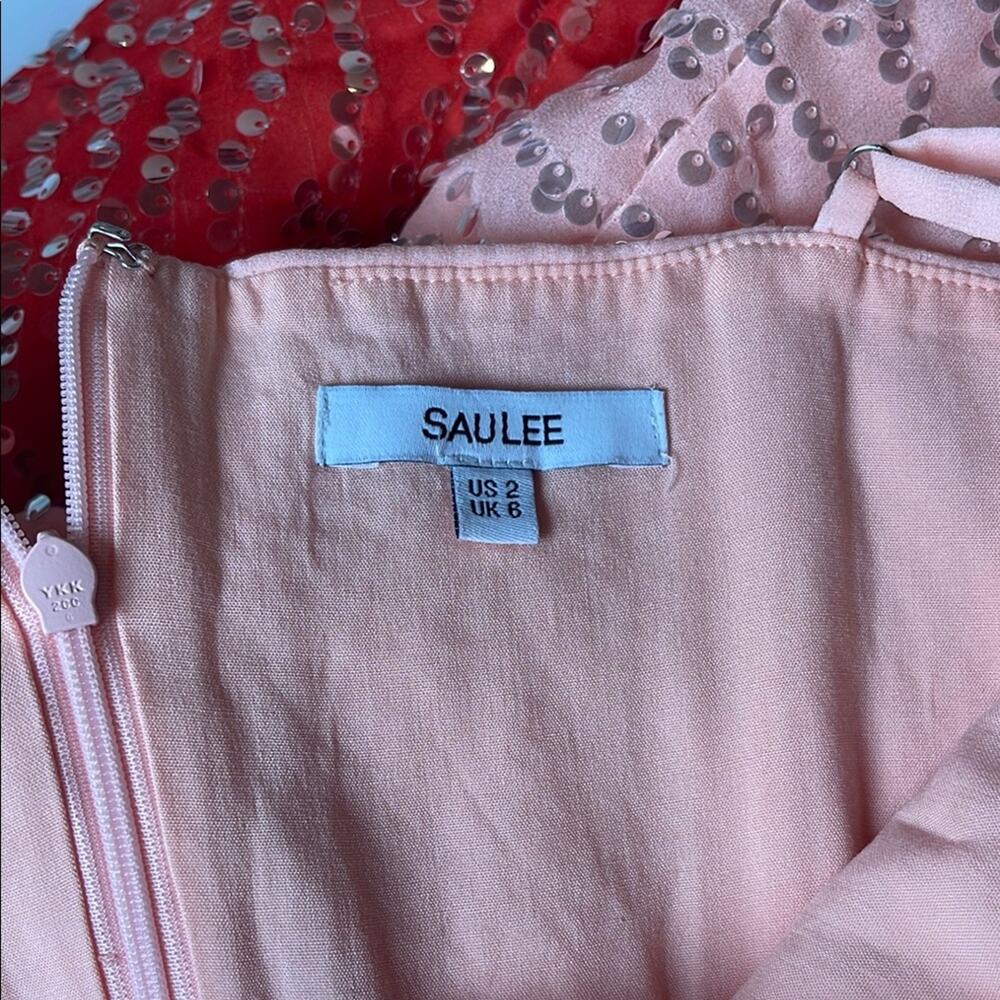 Elegant Pink Sequin Maxi Dress - Picture 9 of 10